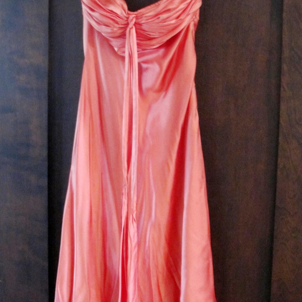 Cache Salmon-Colored Formal Dress